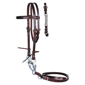 Headstall - Complete Latigo Leather 5/8" Pony Bridle Set by Reinsman