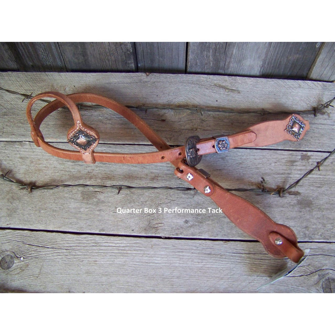 Headstall - Cowboy Culture Flower Buckle w/Diamond Concho