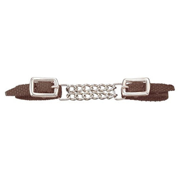 Curb - Nylon Curb with Double Chain (Mini - Brown)