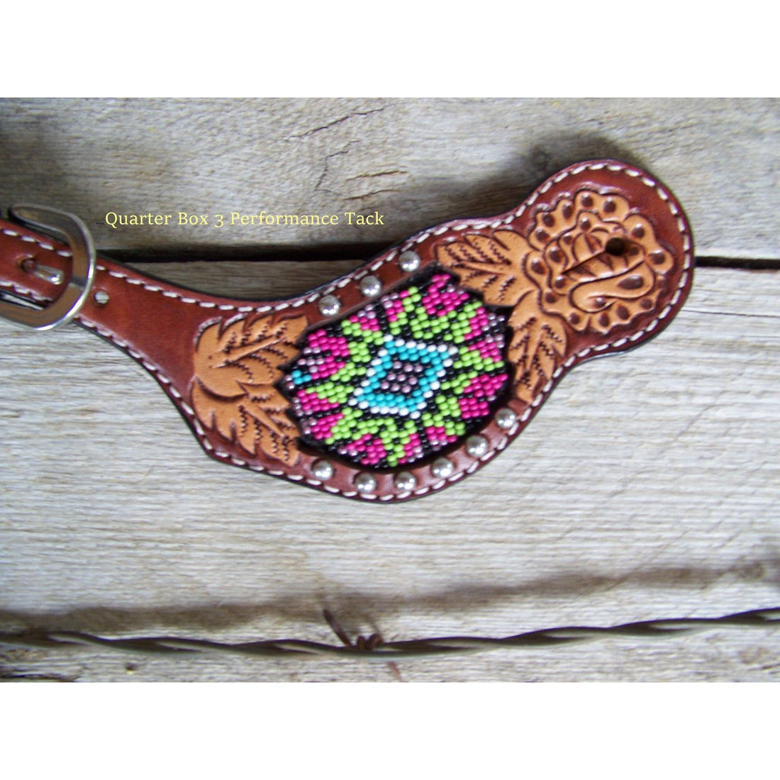 Spur Straps - Beaded Inlay (Youth) by Rafter T Ranch Company