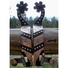 Spurs - Black Satin with Trim and Dots (Mens)