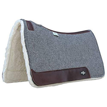 Saddle Pad - Deluxe 100% Wool Saddle Pad (31x32" x 1.25" w/Fleece)