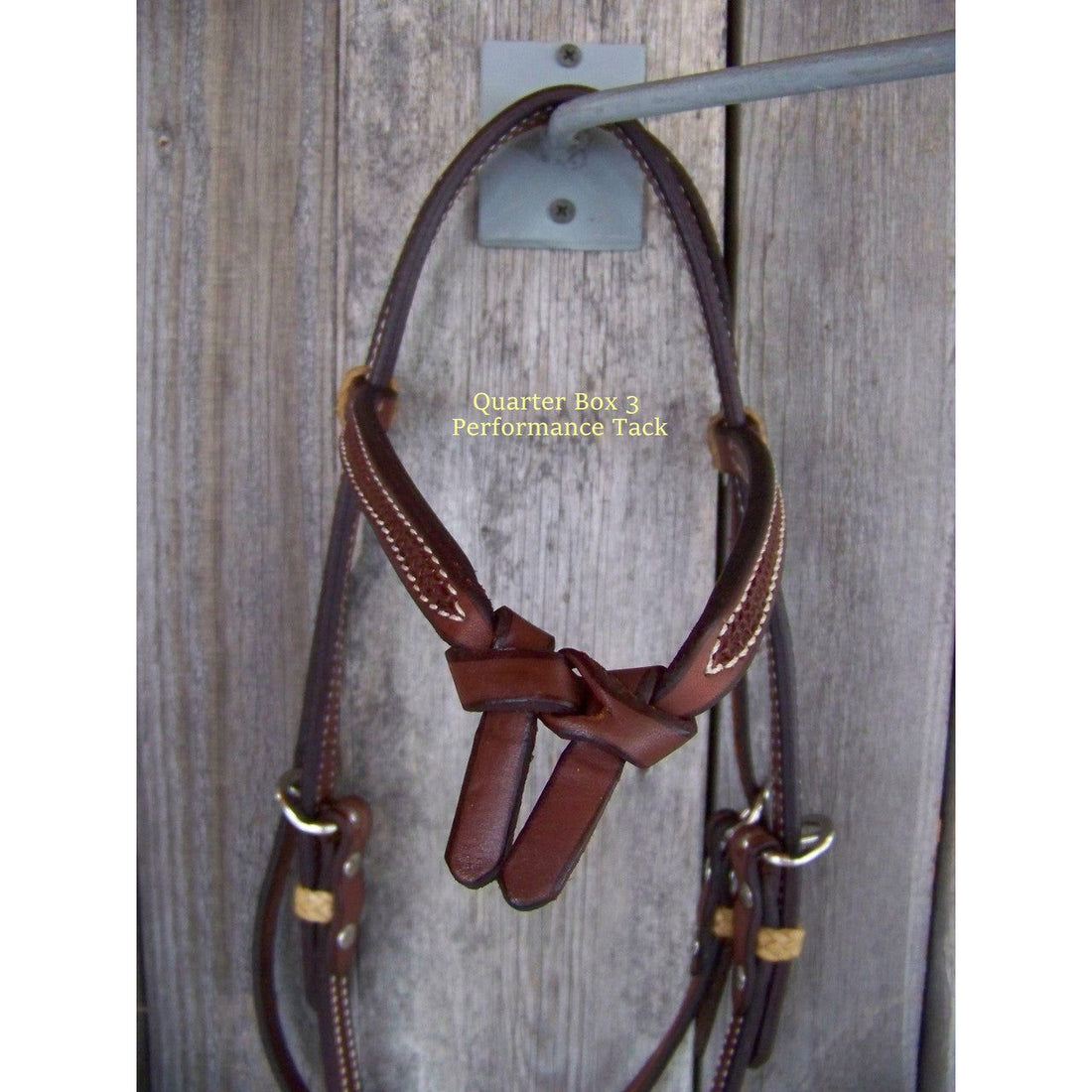 Headstall - Futurity Knot w/Mini Basket Weave Browband (Dark Oil)