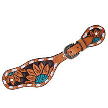 Spur Straps - Turquoise Sunflower (Youth) by Rafter T Ranch Company