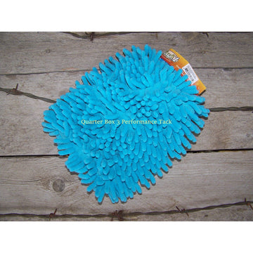 Wash Mitt - Lined Chenille Wash/Applicator Mitt (Turquoise)