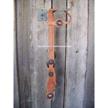 Headstall - Cowboy Culture Flower Buckle w/Cross Concho