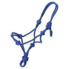 Halter - Tough-1 Miniature Poly Rope Tied (Blue - Medium)