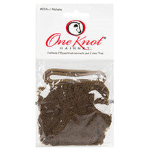 Hair Net - One Knot (2 Pack Nets, 2 Hair Ties) - Medium Brown