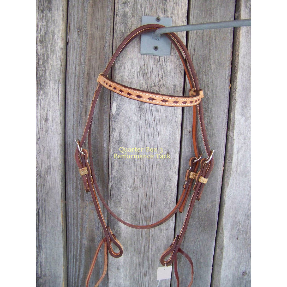 Headstall - Browband Rough Out w/Buckstitch (Brown)