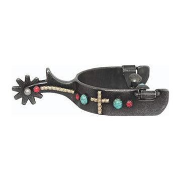 Spurs - Southwest Collection Dark Grey Steel Cross (Ladies)