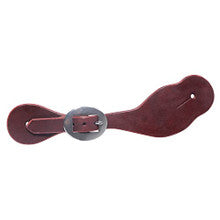 Spur Straps - Burgundy w/Stainless Steel Buckle (Ladies/Youth) by Schutz Brothers