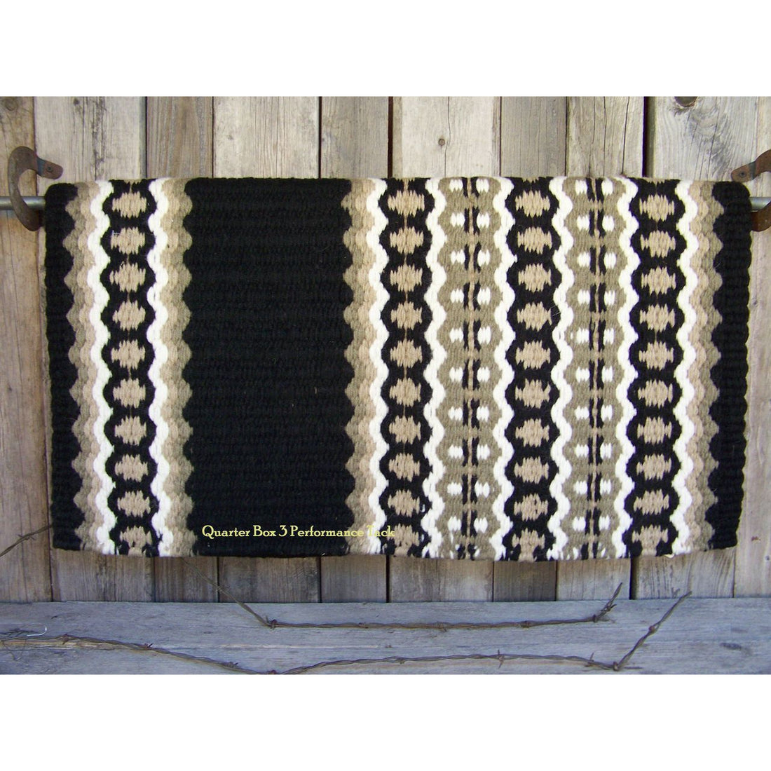 Canyon Land Show Blanket - 38x34 (Black/Sand/Cream/Taupe) by Mayatex