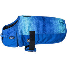 Dog Blanket - 1200D Deluxe Chevron by Tough-1 (Blue - Medium)