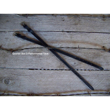 English Spur Straps - Double Keeper Spur Strap, Black (Youth)