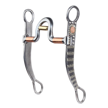 Bit - Bob Avila Sunflower Shank w/Spoon Port and Roller