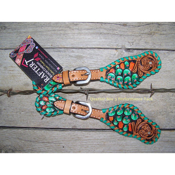 Spur Straps - Painted Cactus (Youth) by Rafter T Ranch Company