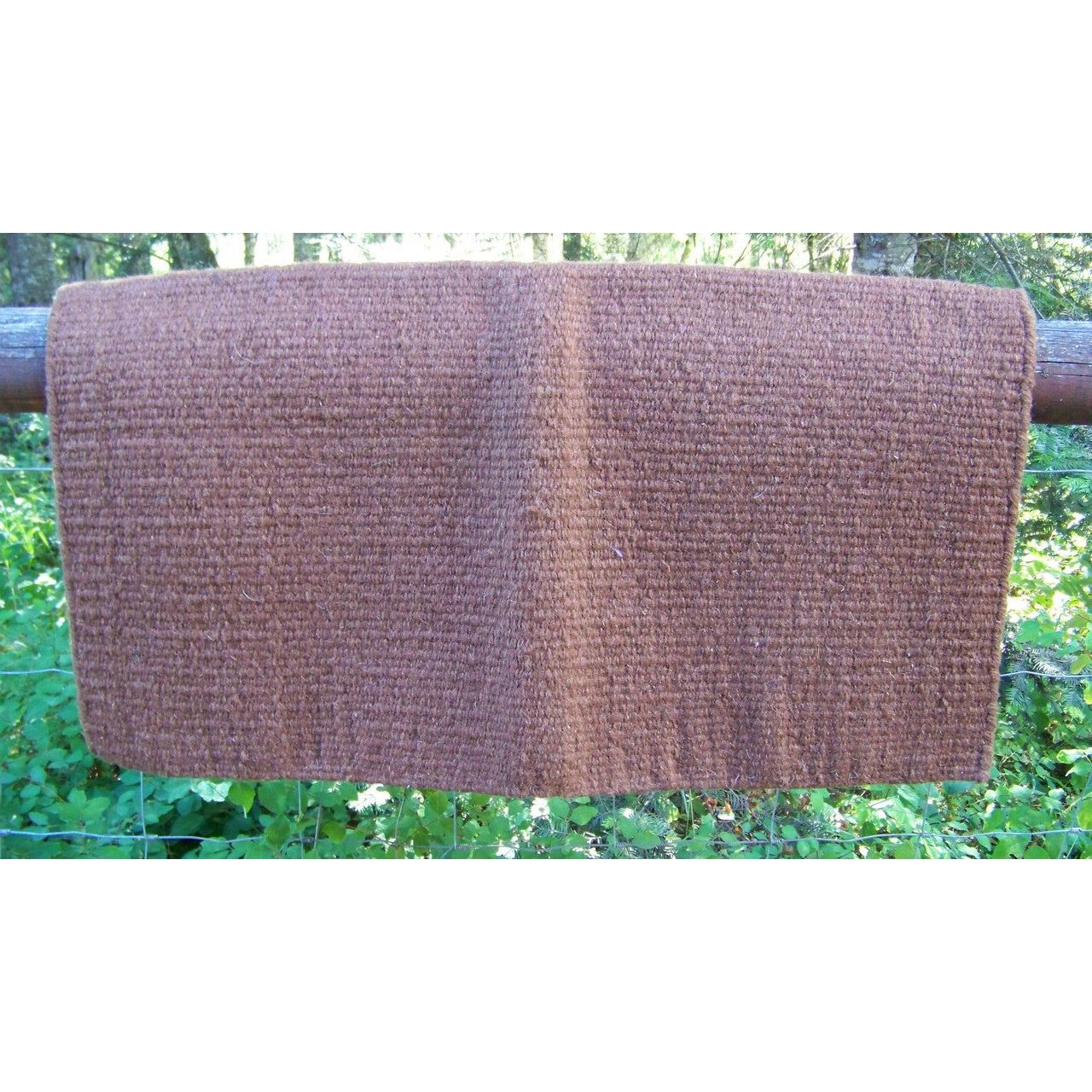 San Juan Solid Wool Show Blanket - 34 x 36 (Brown)