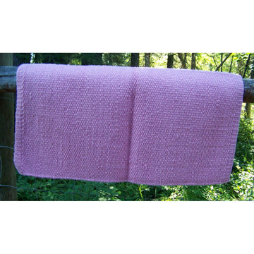 San Juan Solid Wool Show Blanket - 34 x 36 (Sweet Pink)