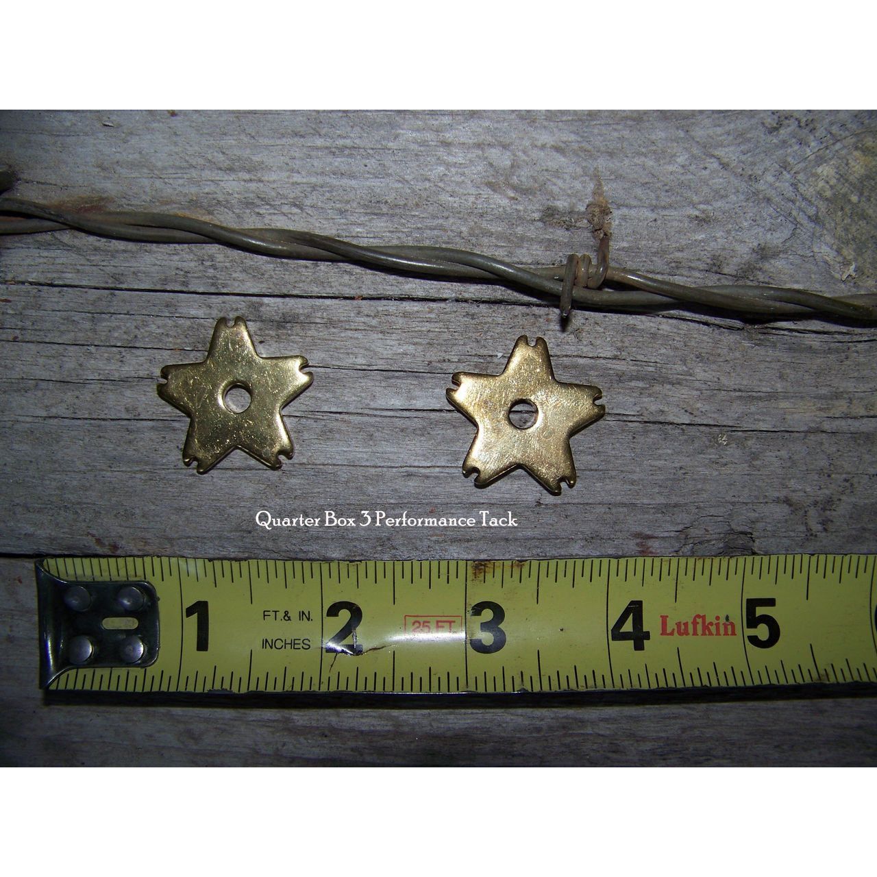Rowels - 5 Point Bull - Brass (1 1/8") with Cotter and Pins