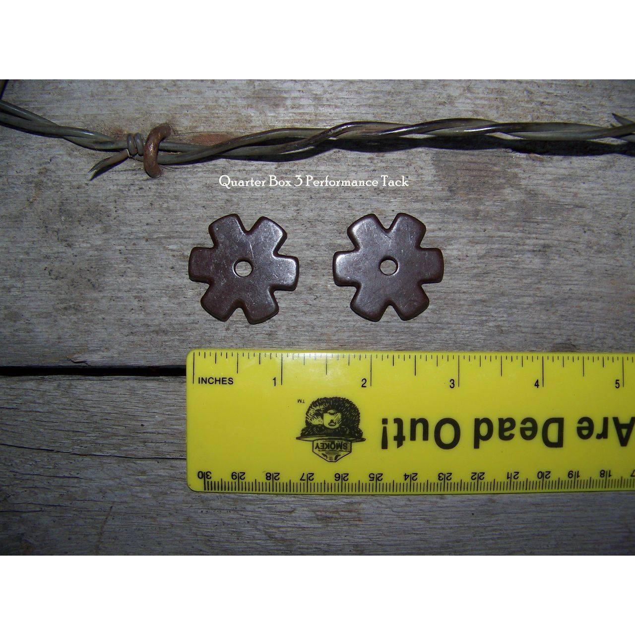 Rowels - 6 Point -Blunt Star (1 1/4") with Cotter and Pins