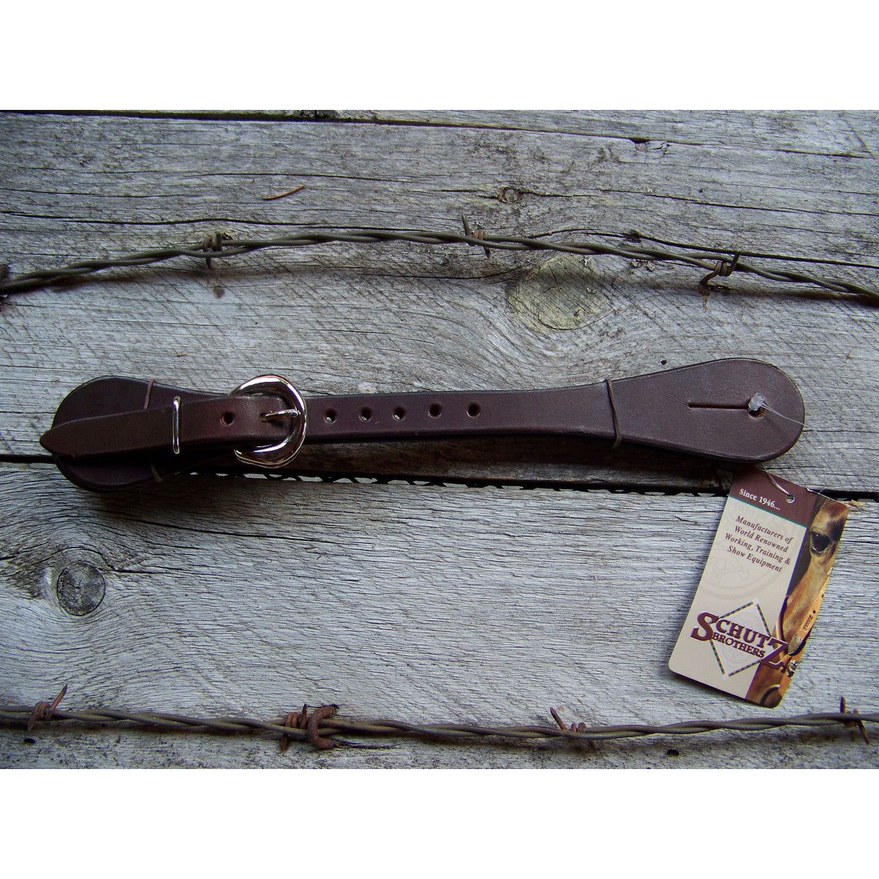 Spur Straps - 5/8" Sagebrush (Mens - Chocolate Harness Leather)