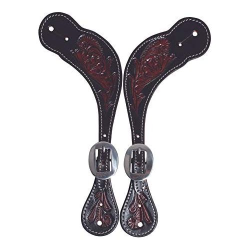 Spur Straps - Black Floral (Pecos - Mens)