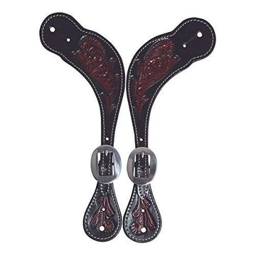 Spur Straps - Black Floral (Pecos - Mens)