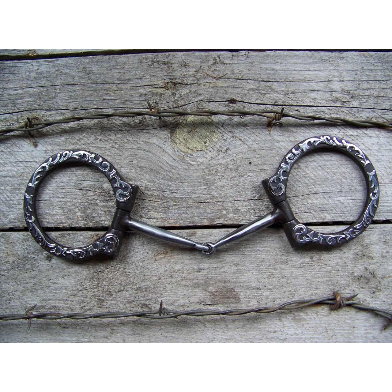 Bit - Dee Ring Floral Snaffle