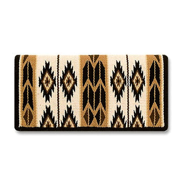 Flying Eagle Show Blanket - 38x34 (Indian Tan Base/Brown Accents) by Mayatex