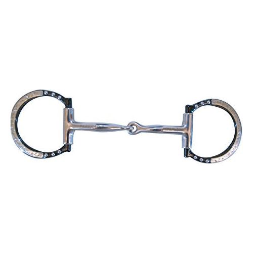 Bit - Black Satin Trims & Dots Dee Snaffle