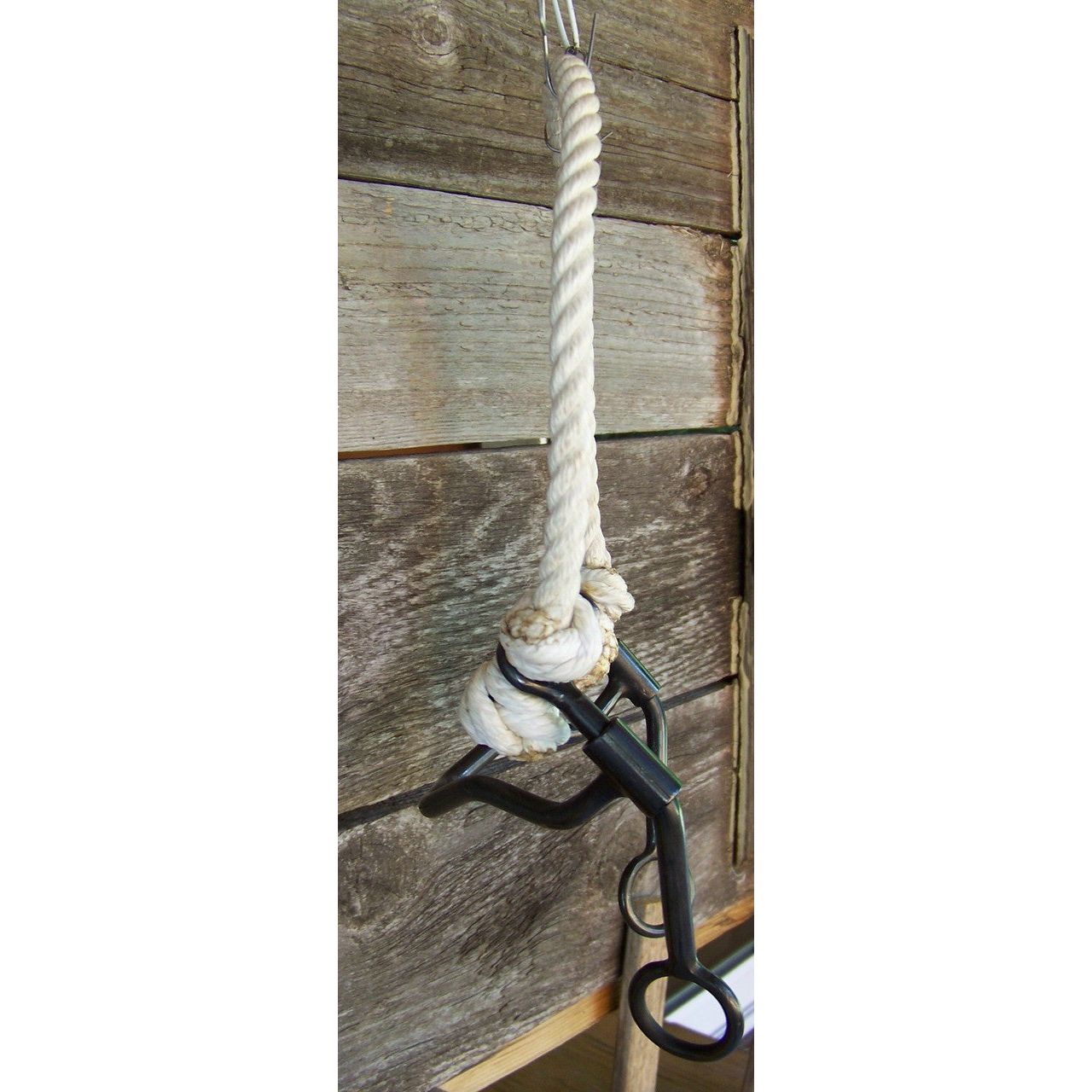 Hackamore - Black Steel Quick Stop with Rope Noseband