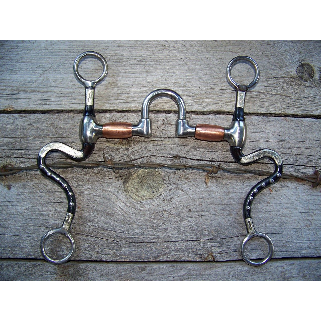 Bit - Black Steel S Shank with Correction Mouth