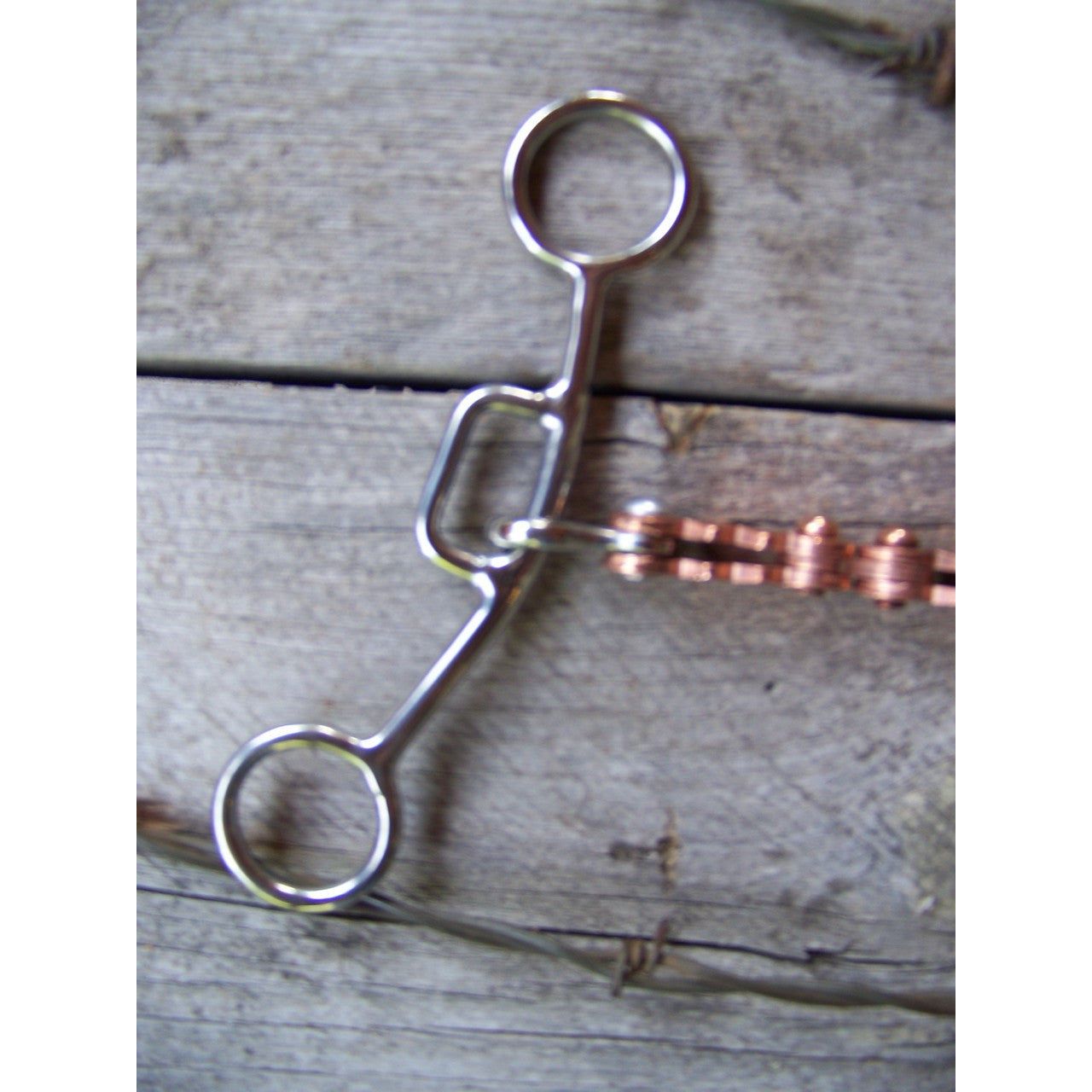 Bit - SS Mattie Gag w/Copper Bicycle Chain