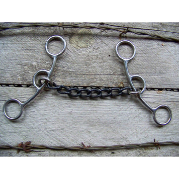 Bit - SS Gag Bit with Sweet Iron Twisted Chain