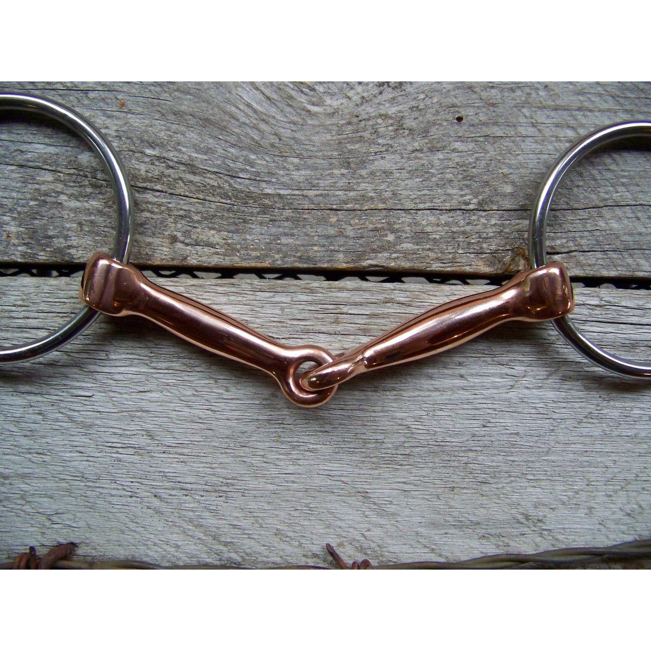 Bit - SS Ring Bit with Copper Snaffle