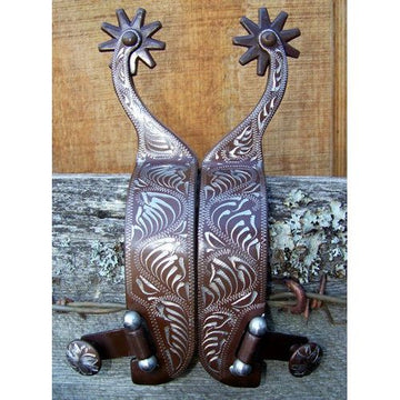 Spurs - 50th Anniversary Antique Floral Engraved (Ladies)