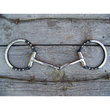 Bit - Antique D-Ring with GS Silver Trim/SS Dots