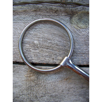 Bit - O-Ring SS with Polished SI Snaffle and Copper Inlay