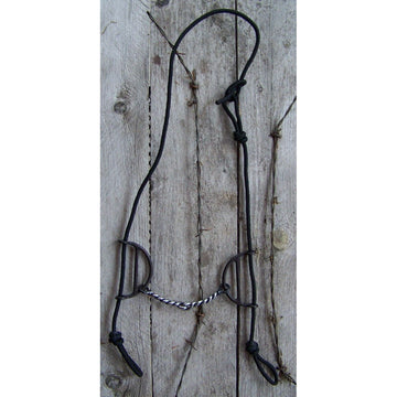 Bit - Black Satin Gag with Wire Twist