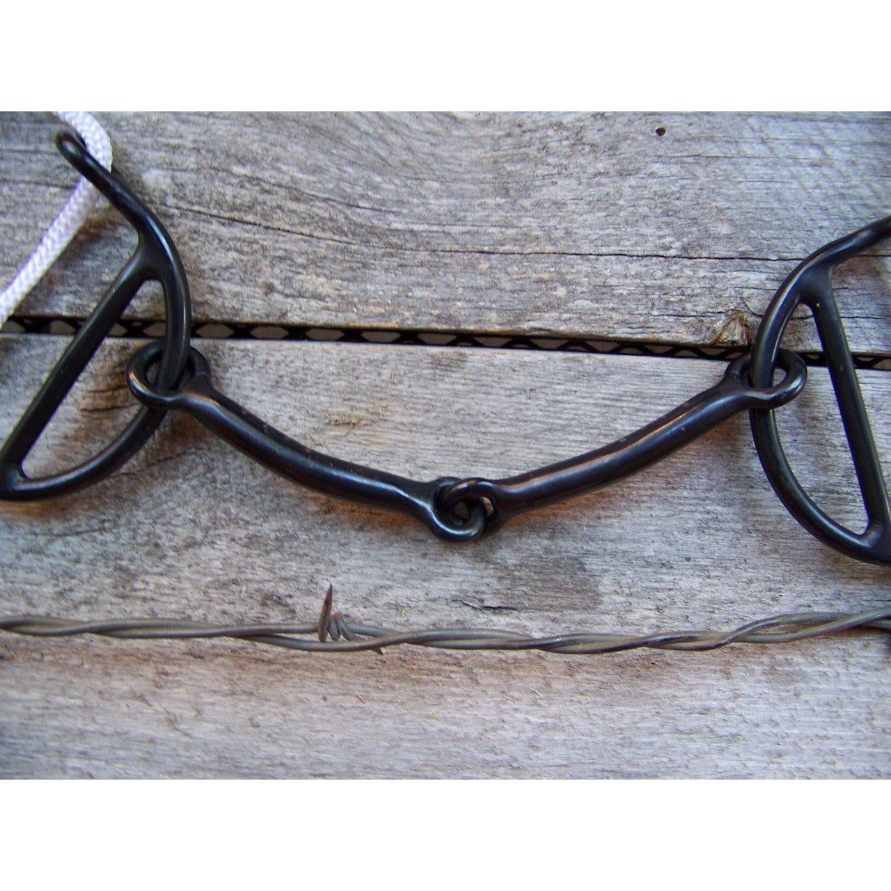 Bit - Black Steel Sliding Gag w/Sweet Iron Snaffle