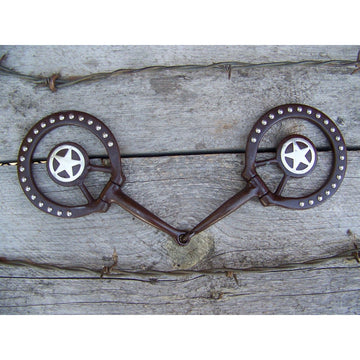 Bit - Antique D-Ring with GS Ranger Star/Dots