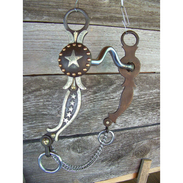 Bit - Antique Brown Medium Port with Antique, Star Trim