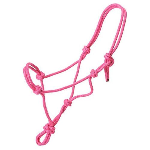 Halter - Tough-1 Miniature Poly Rope Tied (Pink - Large)