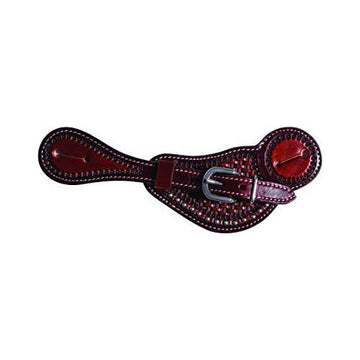 Spur Straps - Dotted Buckaroo Basketweave