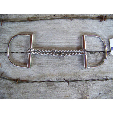English Bit - Large Dee with Double Twist (5.5")