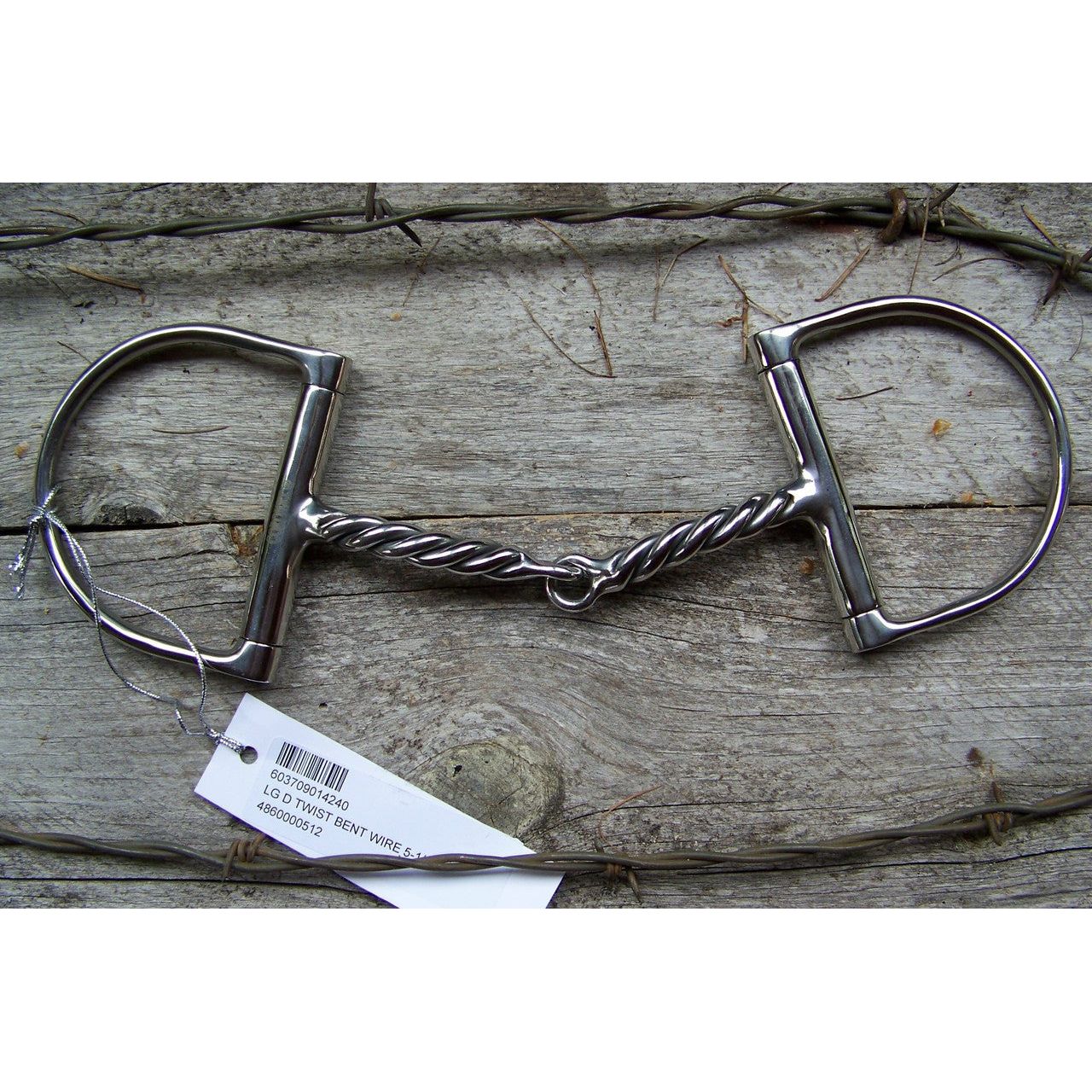 English Bit - Large Dee with Twist Bent Wire (5")