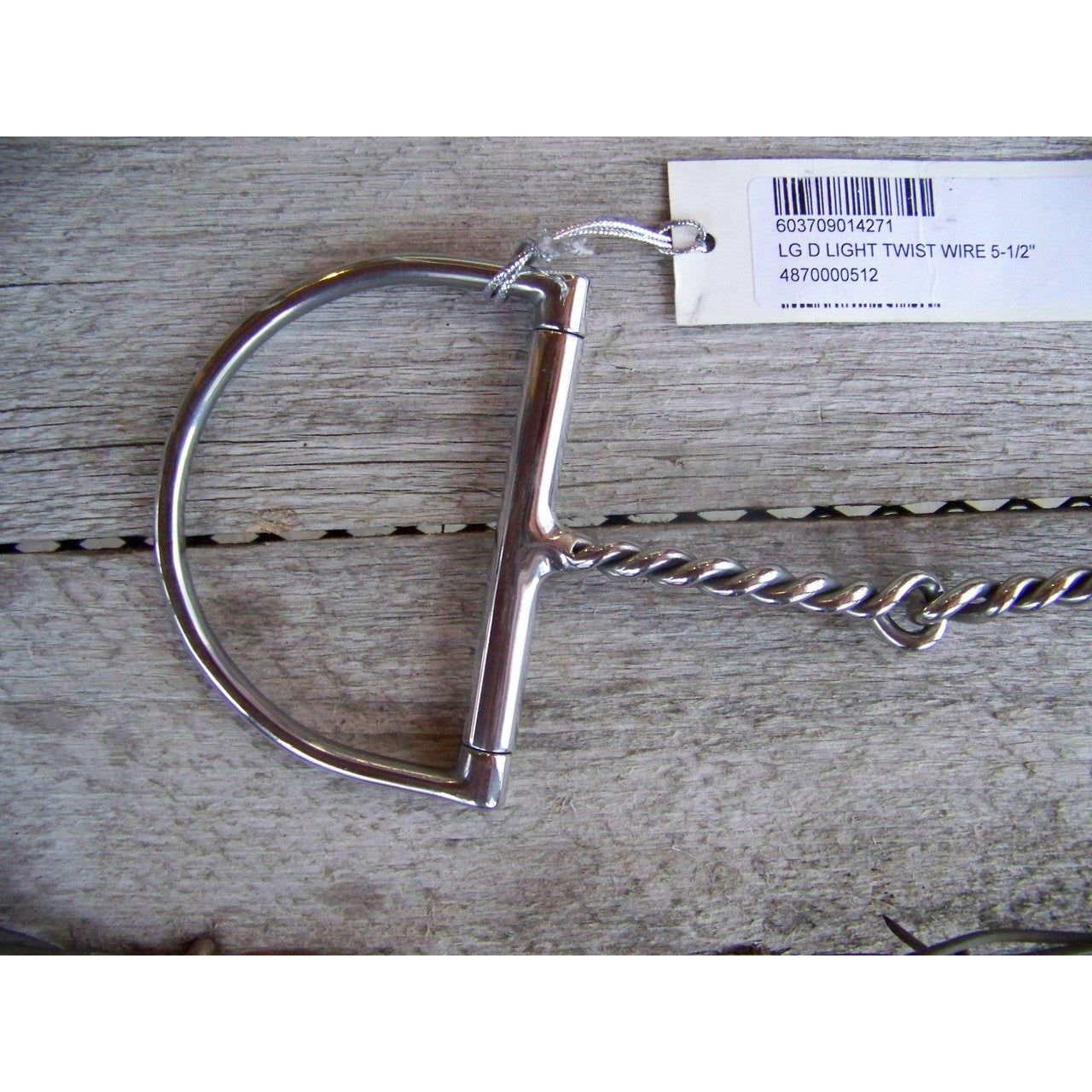 English Bit - Large Dee with Light Twist (5.5")
