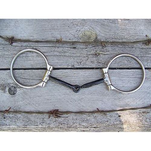 Bit - SS Dee Ring Snaffle with Sweet Iron Mouth