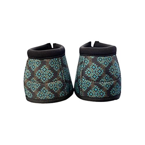Bell Boots - Pair by Schulz Equine (Aztec Jungle - Size Large)