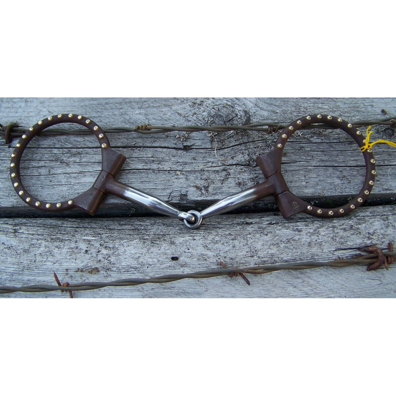 Bit - Antique D-Ring Snaffle with SS Dots